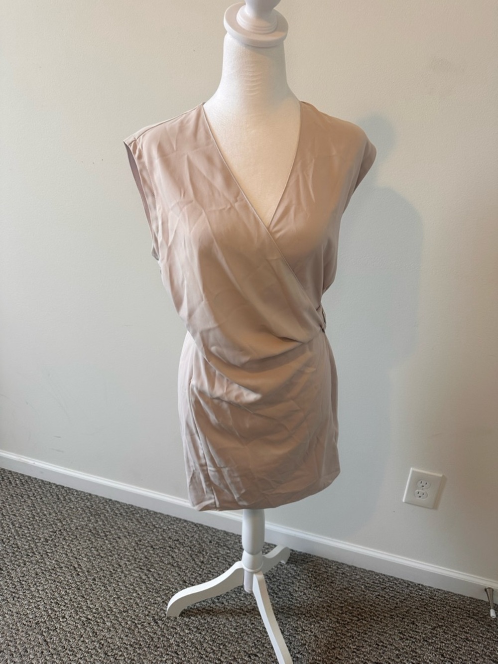 AllSaints Blush Pink Callie Sleeveless Dress Size Small